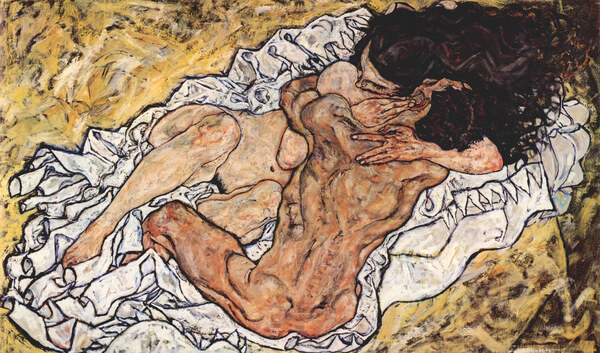 The Embrace by Schiele